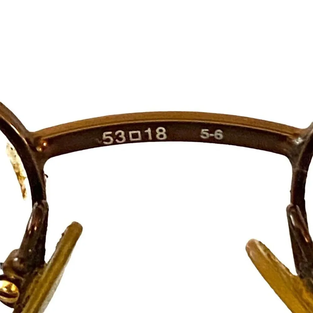 #4924 VTG Claiborne metal gray eyeglass frame diplomat otf8 model 145